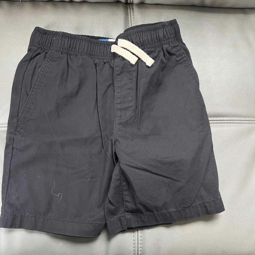 Old Navy Black Shorts with Cream Drawstring